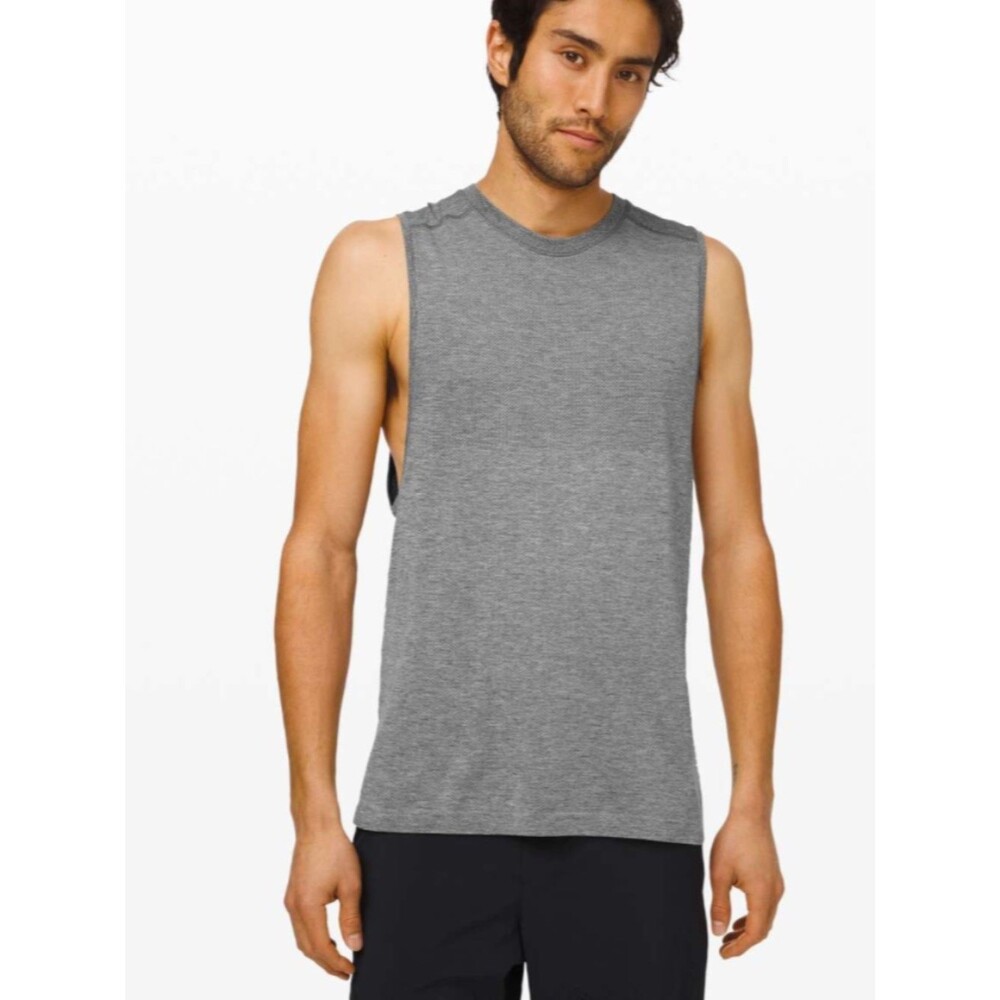 Lululemon Mens Metal Vent Tech Tank M Gray Manifesto